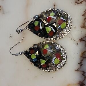 Elegant Multicolor Teardrop Earrings